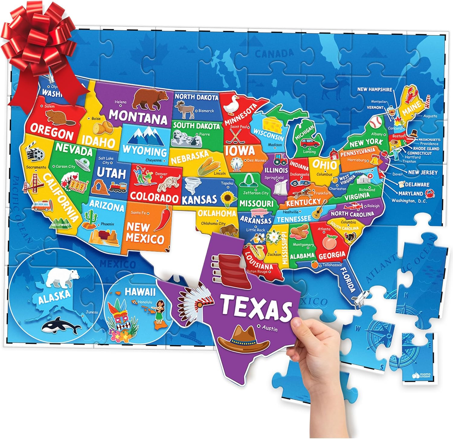 United States Puzzles for Kids Ages 4-6 – Educational Toys for 4+ Year Old Boys