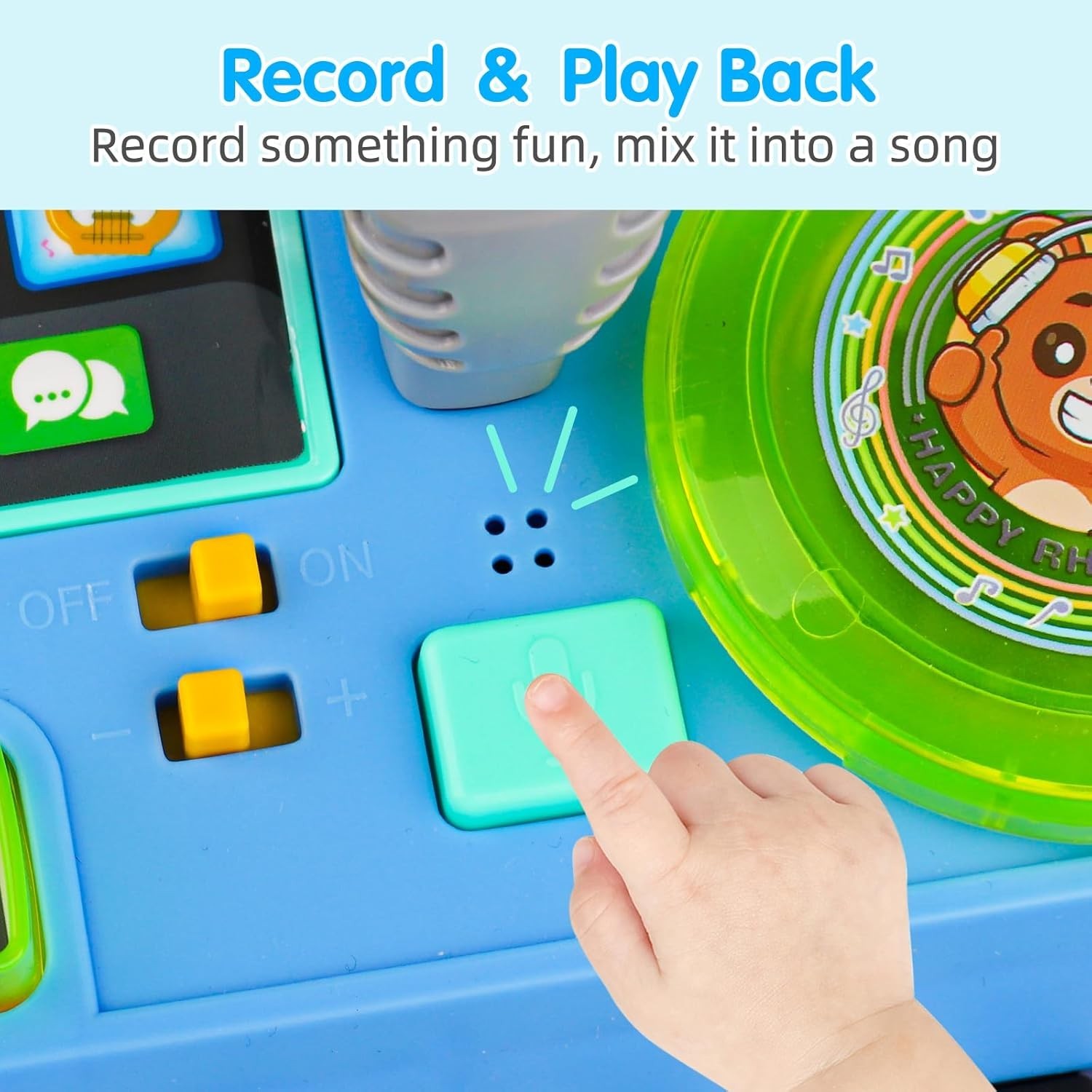 Fisher-Price Laugh and Learn Baby and Toddler Toy Mix and Learn DJ Table Musi