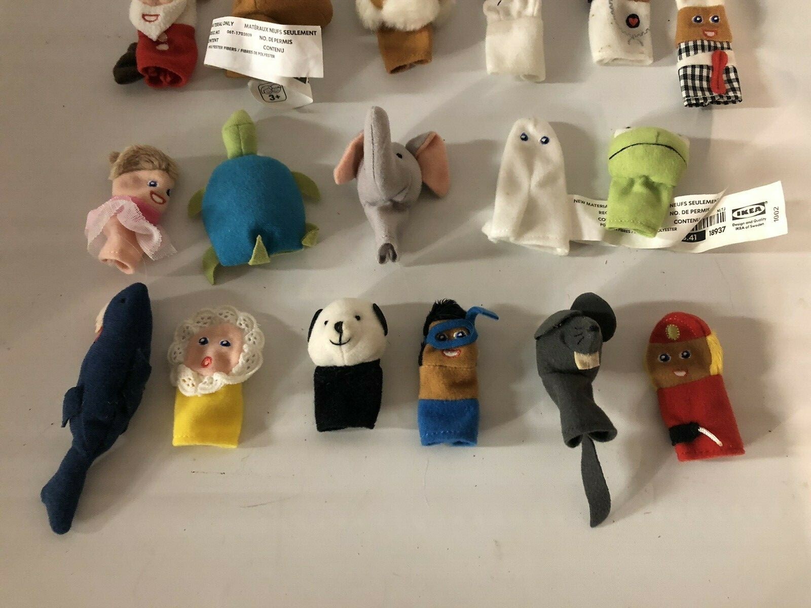 17pcs Misc Finger Puppets Cloth Doll Baby Christmas Educational Hand Cartoon Toy