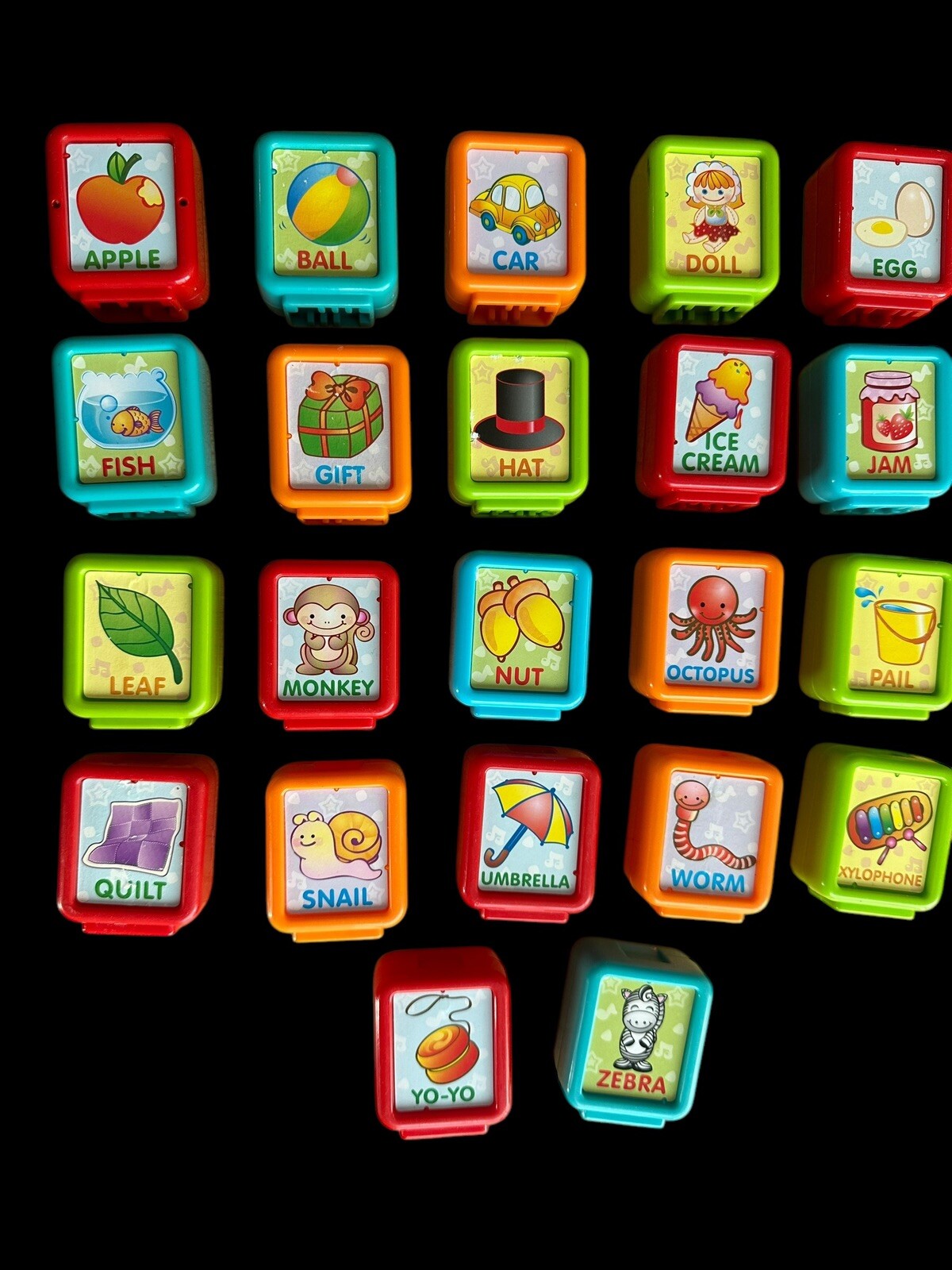 YOU PICK Vtech Replacement Letter Blocks Sit To Stand Alphabet Train 2-Sided
