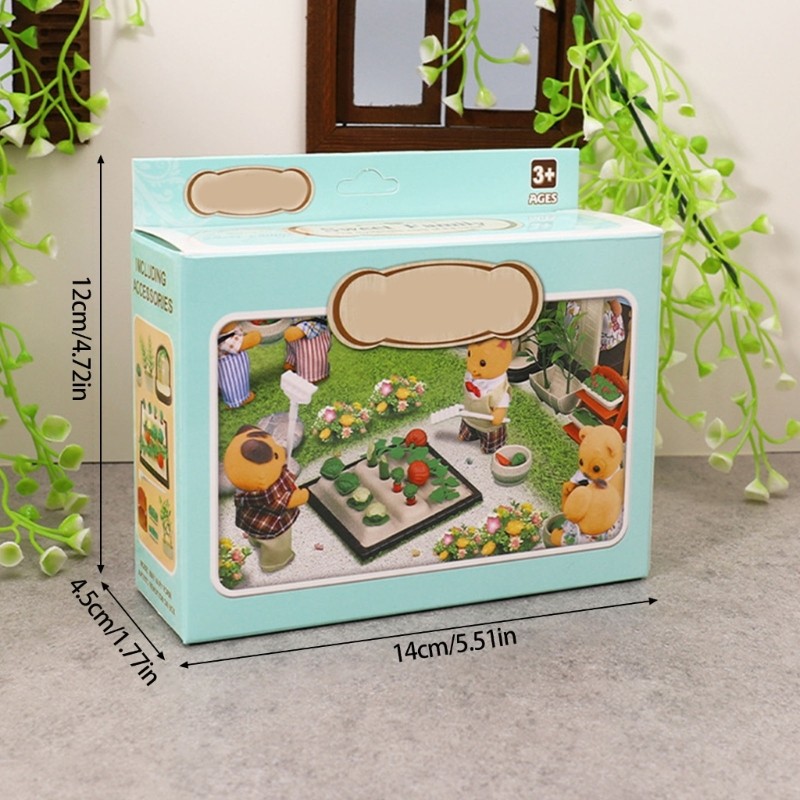Interactive Gardening Scene Tool Set for Parent Child Activity Doll House Decors