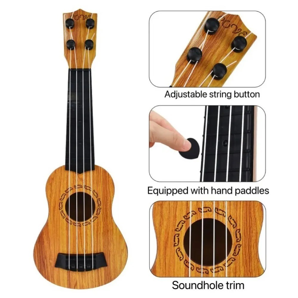 Kids Guitar Toy 35cm Ukulele Style Musical Instrument Toy for Children