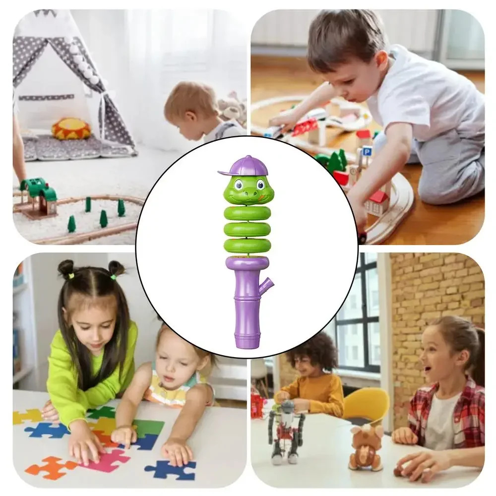 Spinning Snake Whistle Toy Balance Rotating Decompression Cartoon Gift For Kids