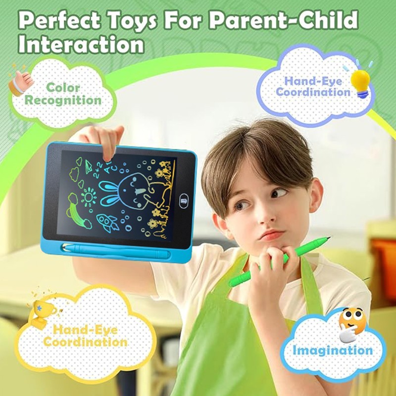 12 Pack LCD Writing Tablet Kids Color Doodle Drawing Board Educational Toy Set