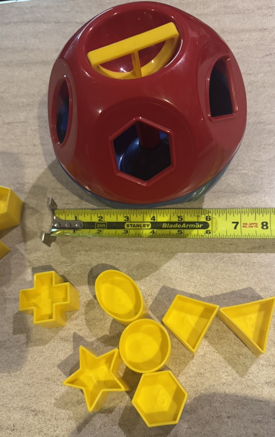 Vintage Tupperware SHAPE-O-BALL Toys Shape Sorter Complete