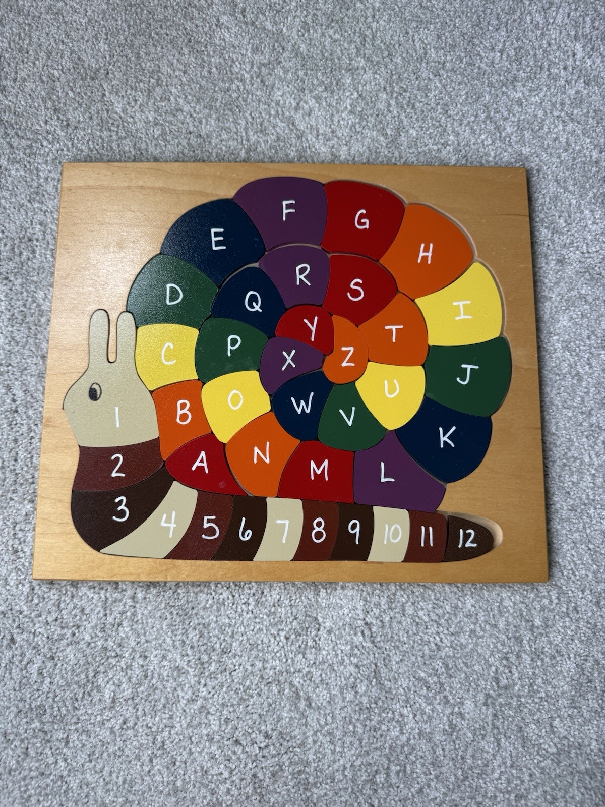 Kids ABC Snail Puzzle Learning Toy