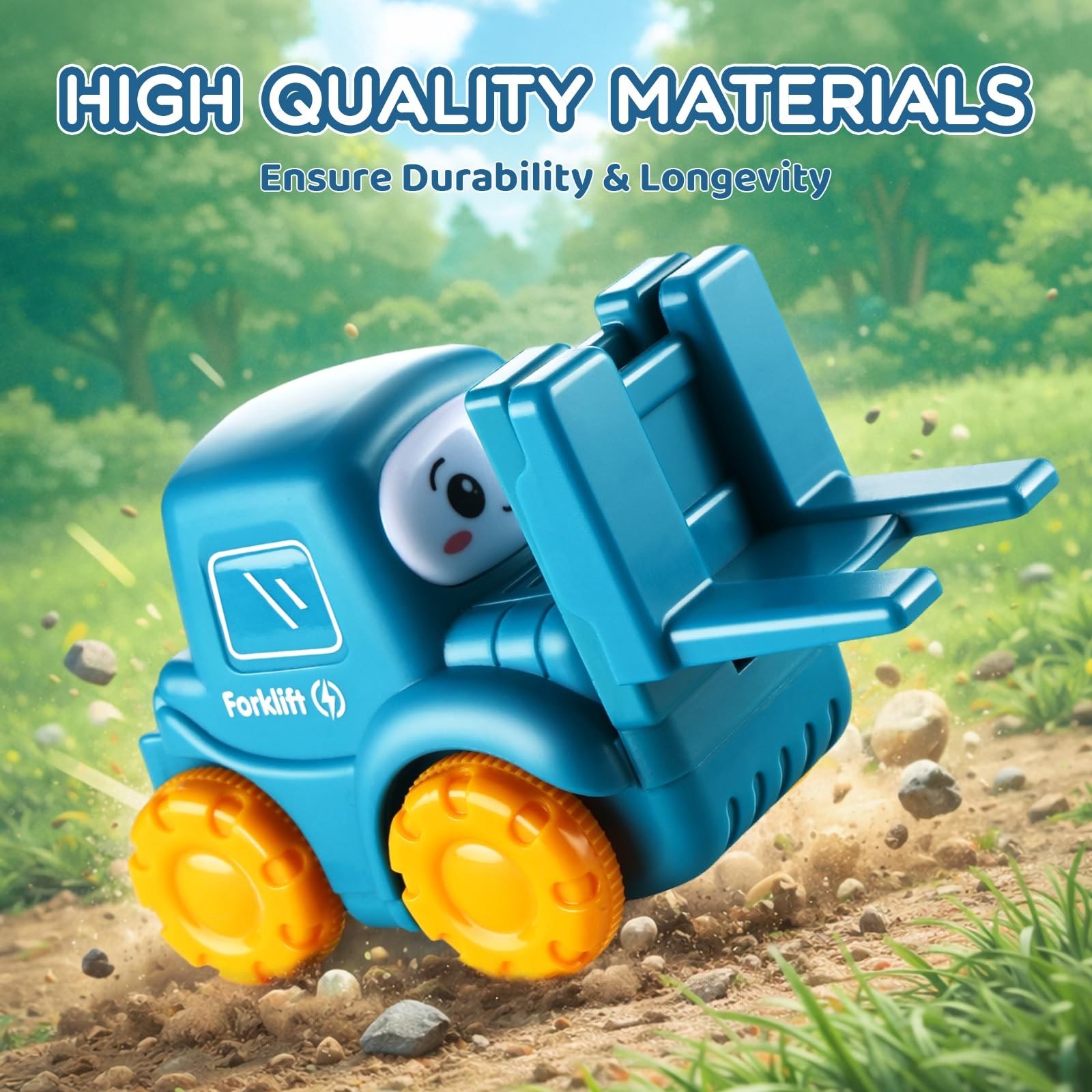 Big Cartoon Truck Car Toys for 1 Year Old Boy with Small, Colorful