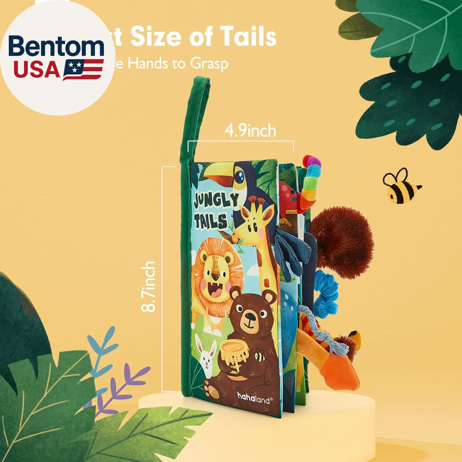 Baby Books 0-6 Months,Infant Tummy Time Toy Sensory Toys 6 to 12 Months Touch Fe