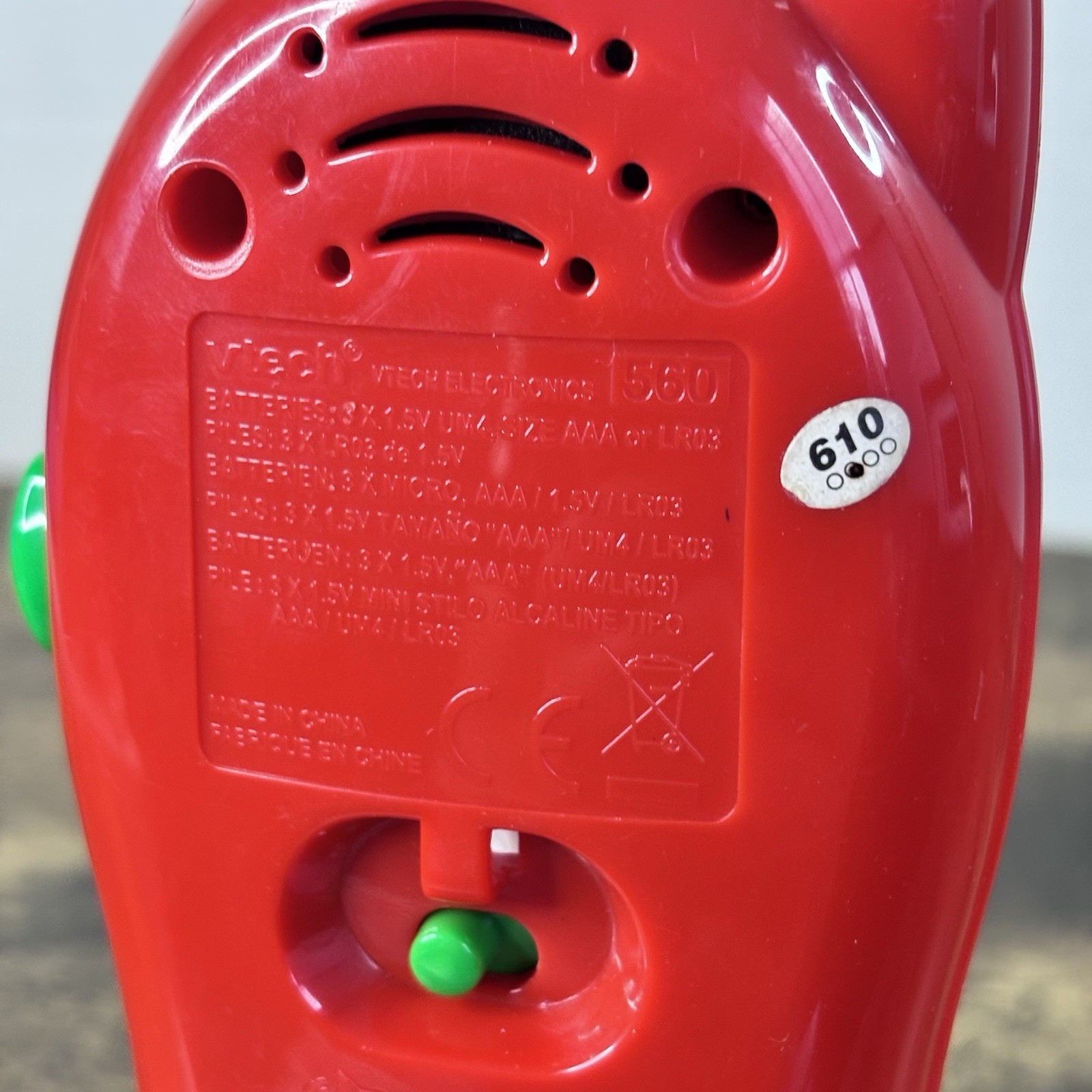 Vintage 2002 VTech Bright Lights Phone Baby Toddler Learning Toy Rare English