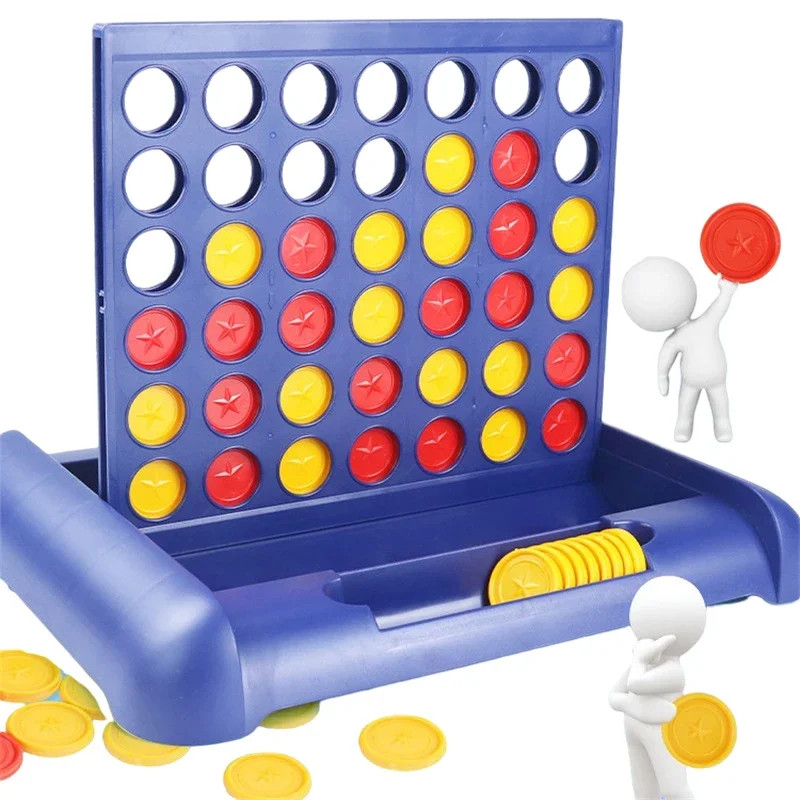 Foldable Connect 4 In A Line Board Game Classic Party Chess Family Toy Early