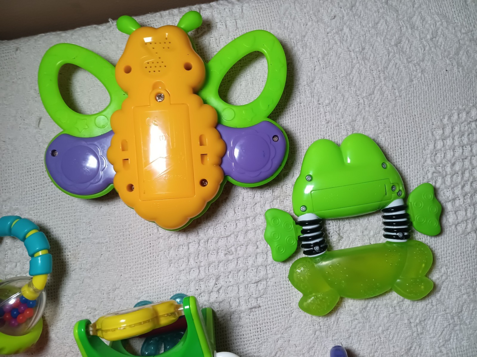 Infant Toddler Baby Random Lot Of Baby Toys Rattles Teethers Music UNTESTED