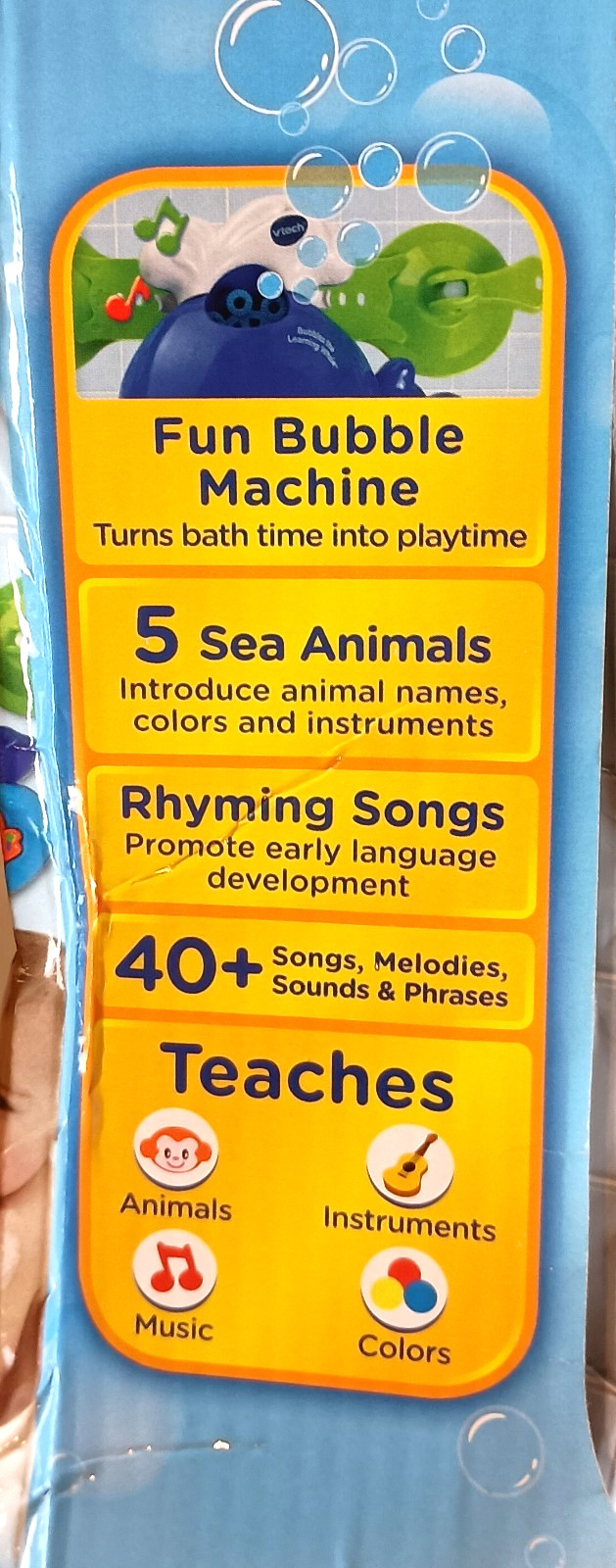 Vtech Bubbles The Learning Whale Bath Time 12-36 Months New NOS MIB 2013 Read!