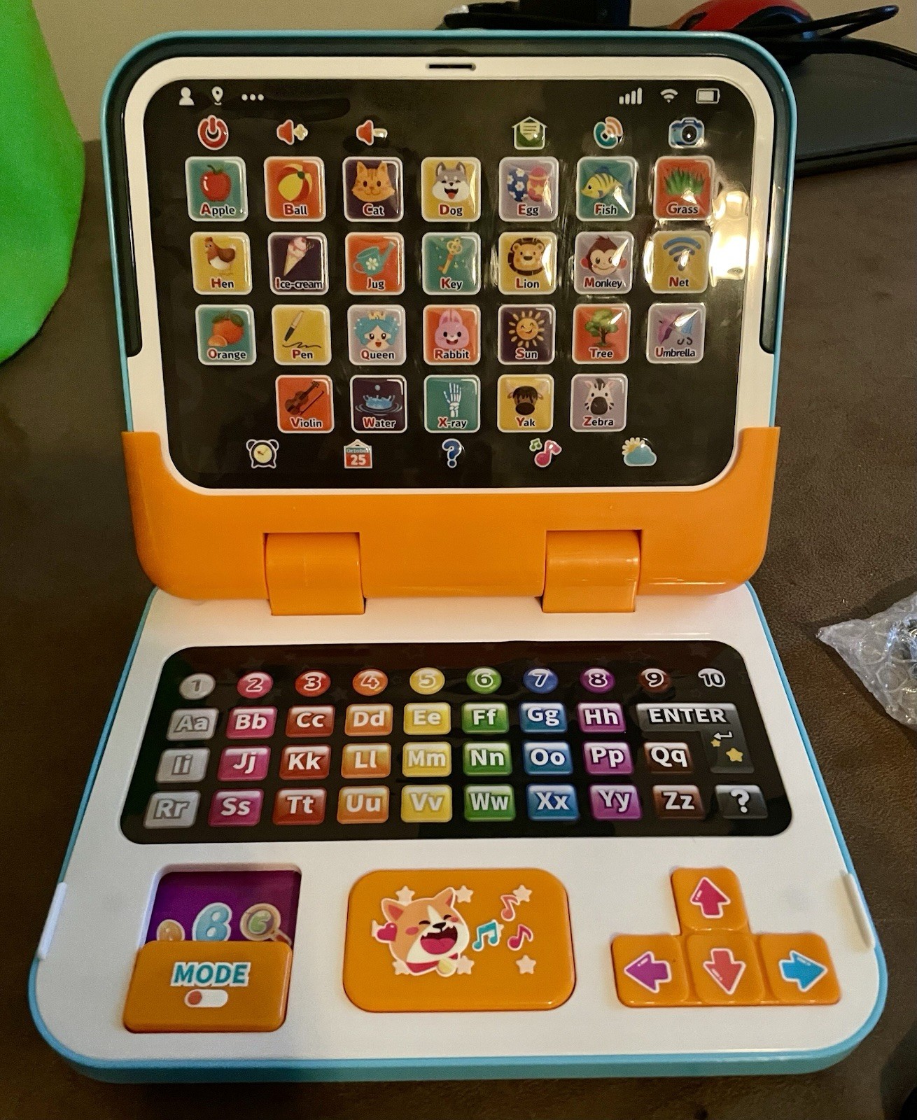 2-in-1 Educational Learning Laptop Toy for Toddlers 1-3yrs Detachable Tablet