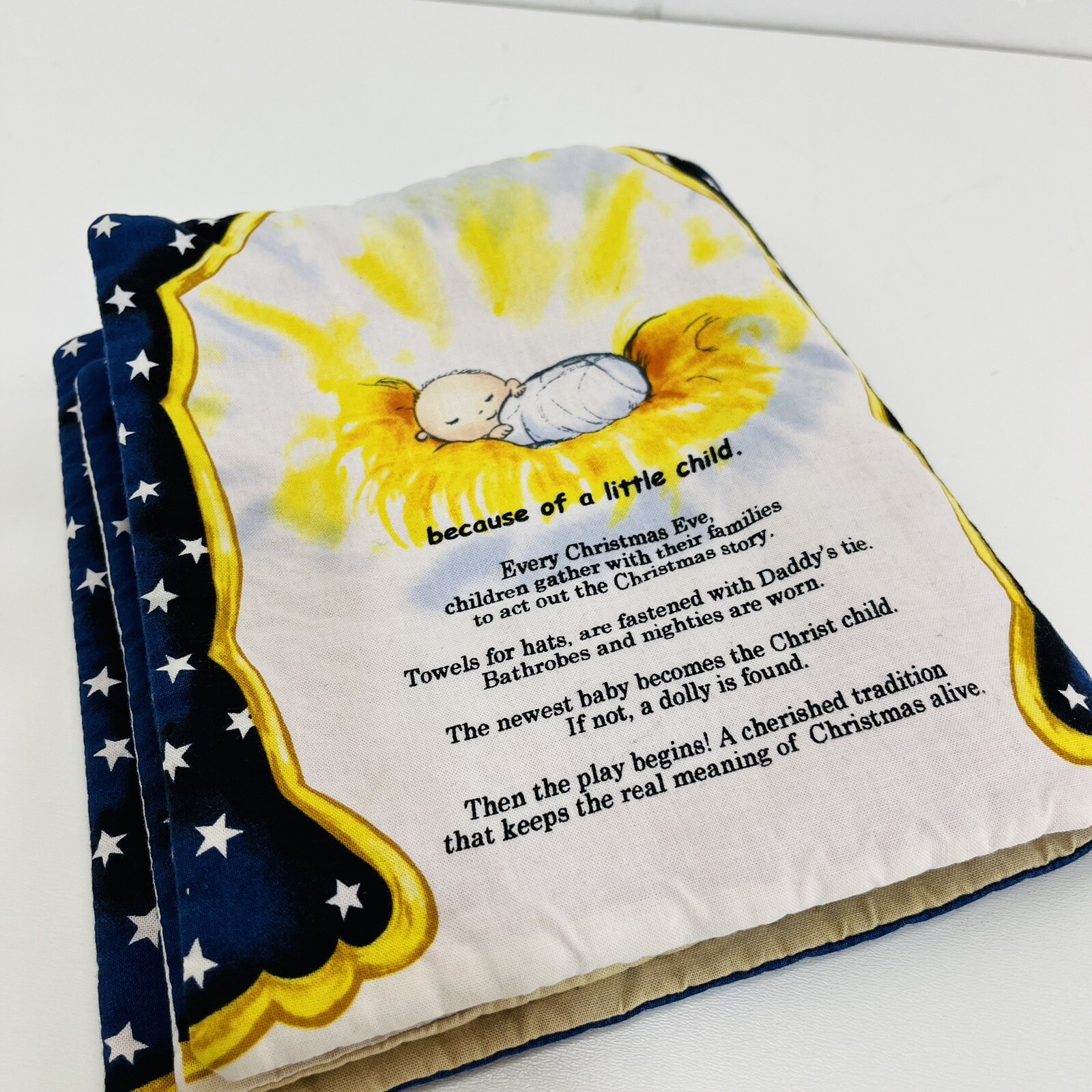 Baby Toy Christmas Gift. Cloth Fabric Book. Story of Jesus’s Birth.