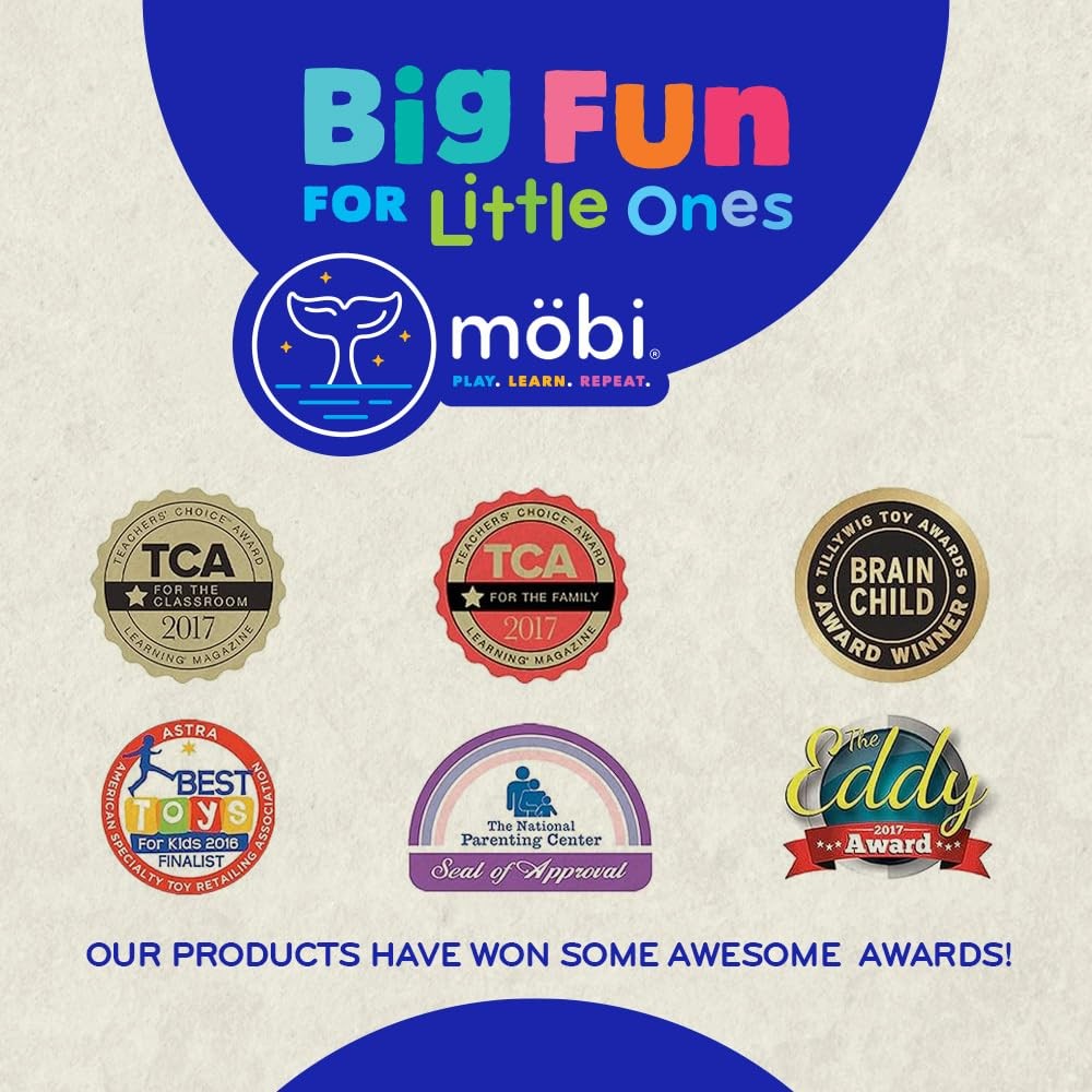 Mobi Peeka Activity Toy Tummy Time Baby Mirror, Food Grade Silicone Montesso…