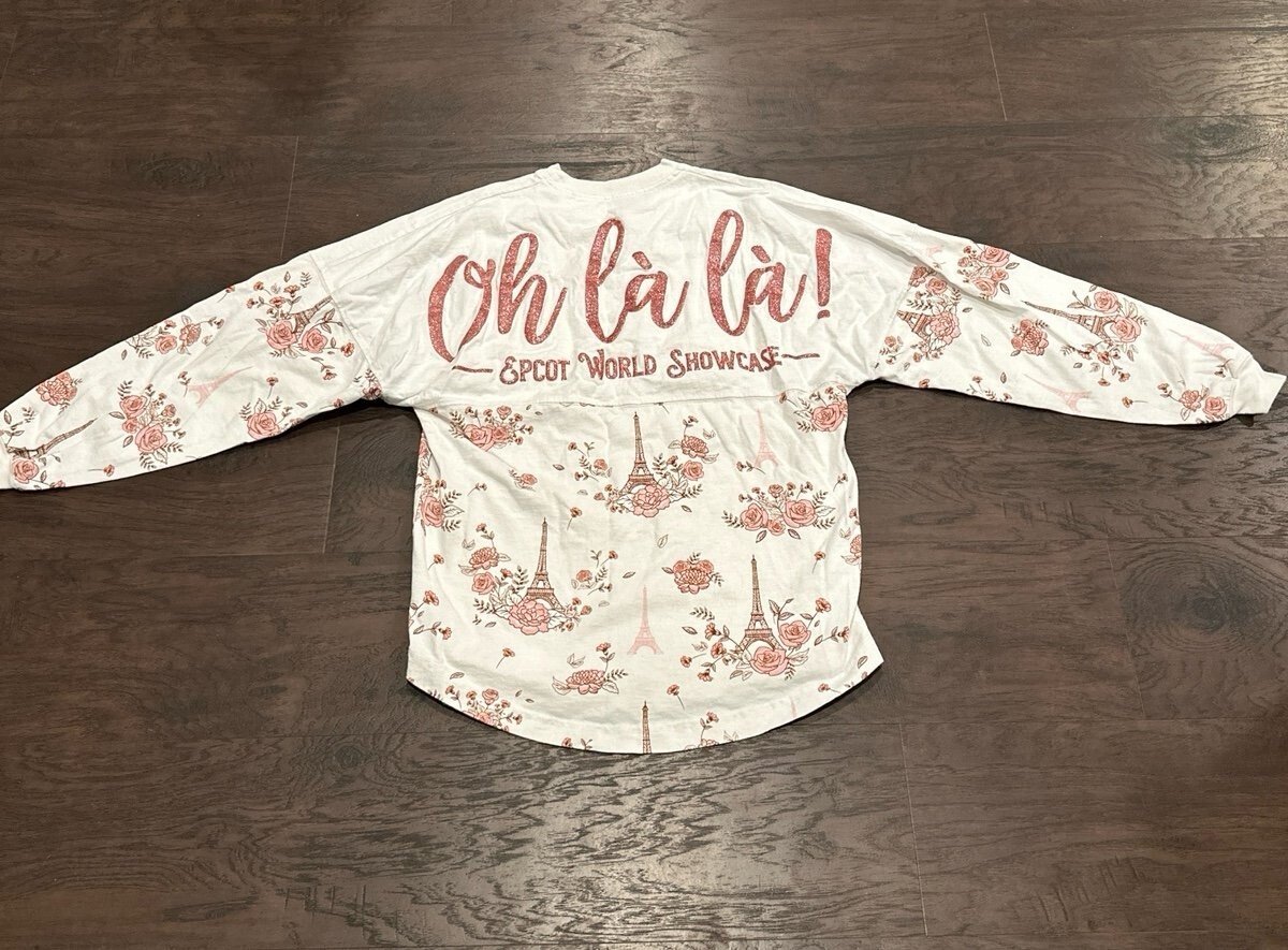Disney World Epcot France Mademoiselle Minnie White Oh La La Spirit Jersey #112