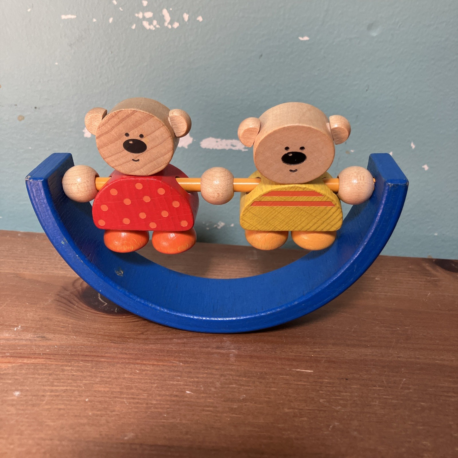 Extremely Rare HABA Two Of Us Toy Baby Einstein