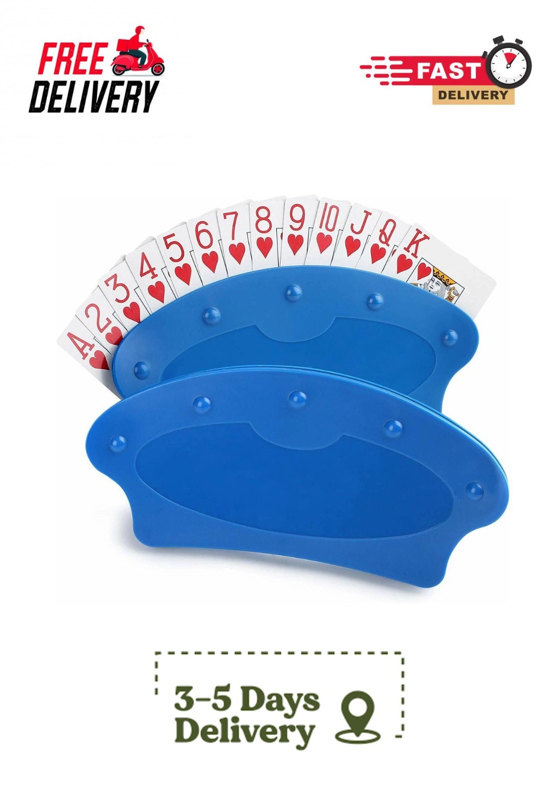 Plastic Hands-Free Playing Card Holder Board Game for SEAT Lazy Base
