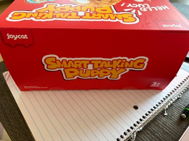 kids toy, brand joycat, smart talking puppy, new in box, 3+ age