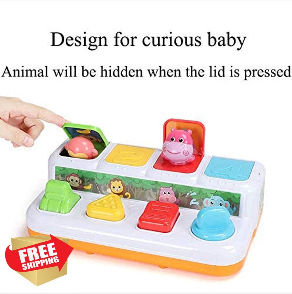YMDLY Toys Animal Park Music Pop Up Toy 7mo+