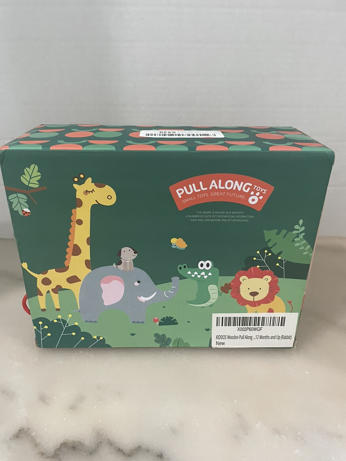 KIDDOS Pull Along Rolling Animal Toy- 18 Months and Up Push & Pull Toys Rabbit