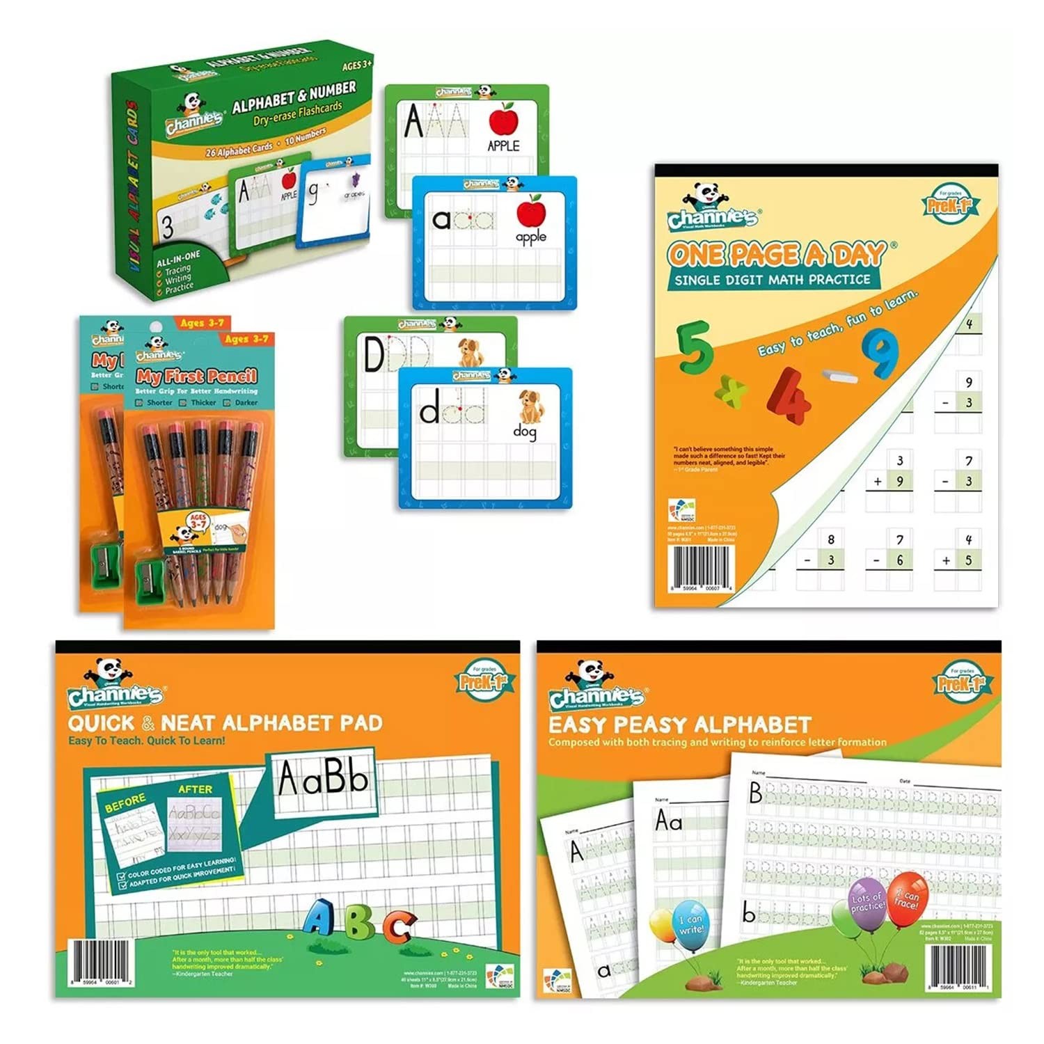 Learning with Ease for Special Needs Large Blocks Kit, K, 1st, Dyslexia, Dysg…