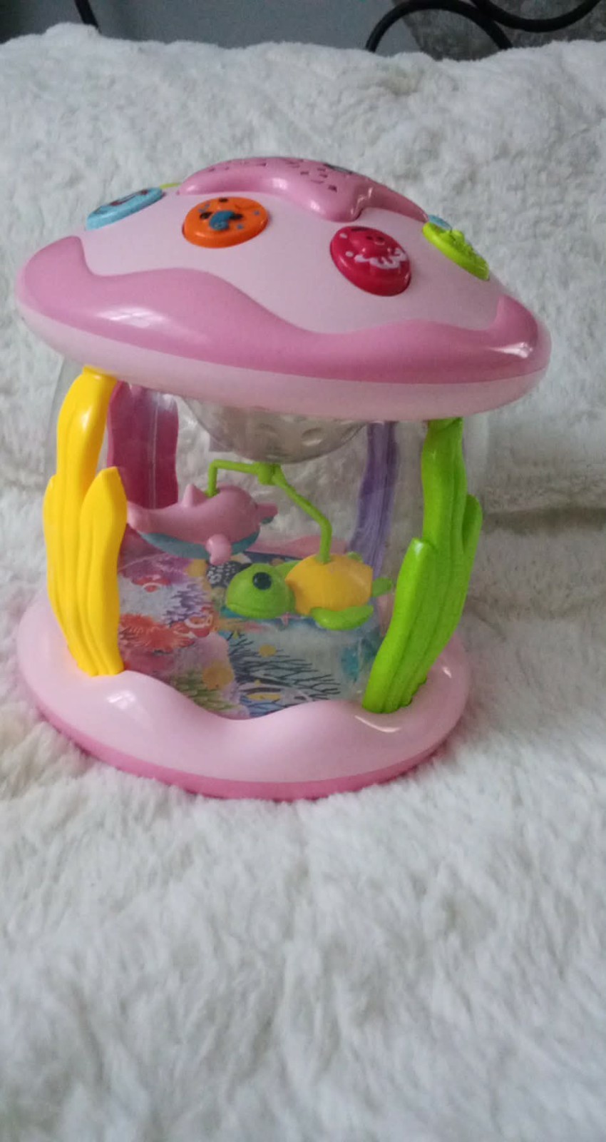 Baby Girl Toys 6-12 Months: Babies Ocean Rotating Light up Musical Toys 12-18 Mo