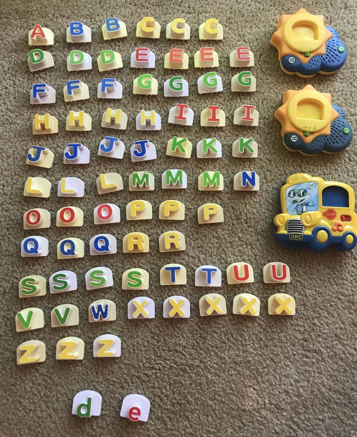 LEAP FROG FRIDGE PHONICS MAGNETIC REPLACEMENT LETTERs & BASES – 1.5″ PICK YOUR