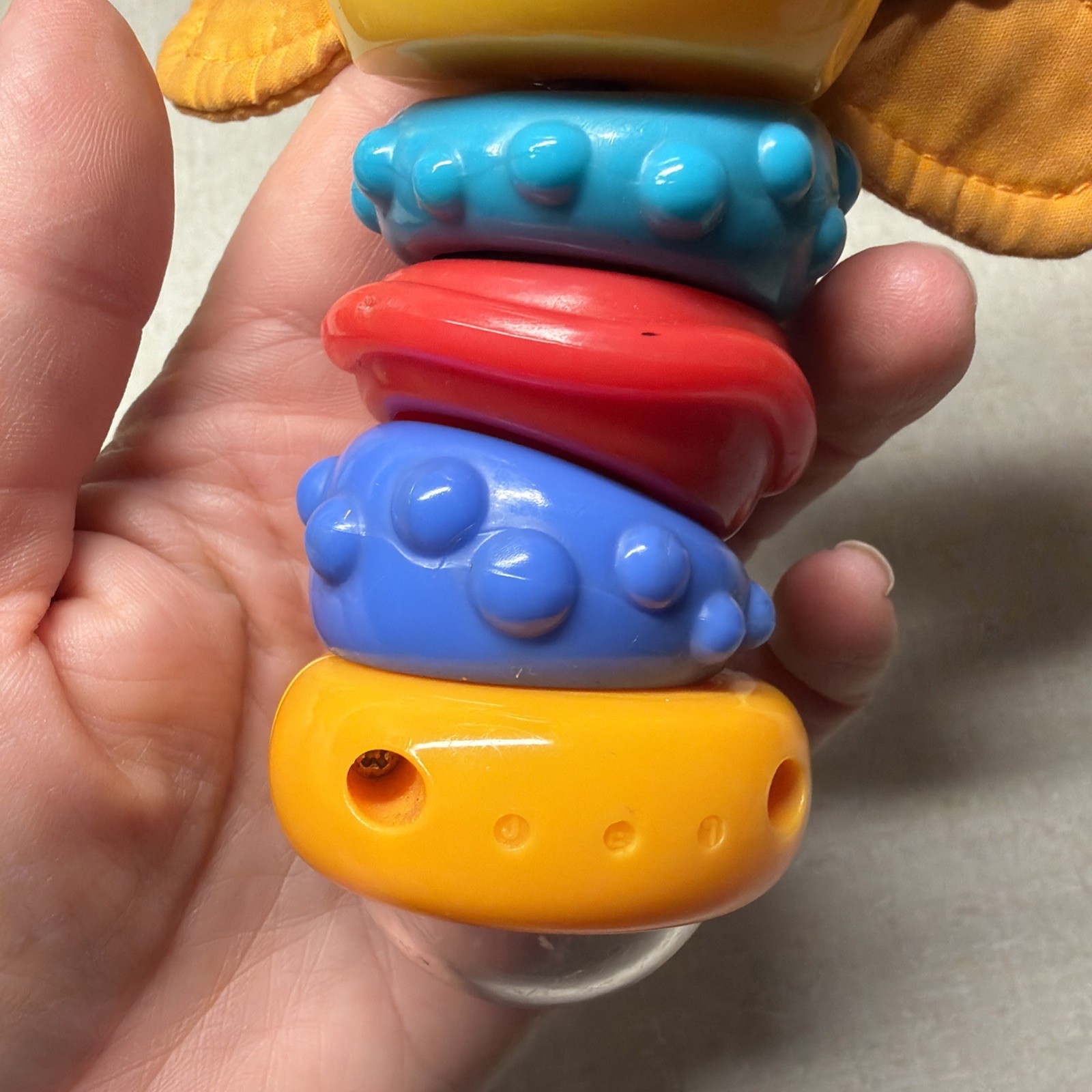 Bright Starts Twisty Bug dragonfly butterfly take along baby toy rattle lights