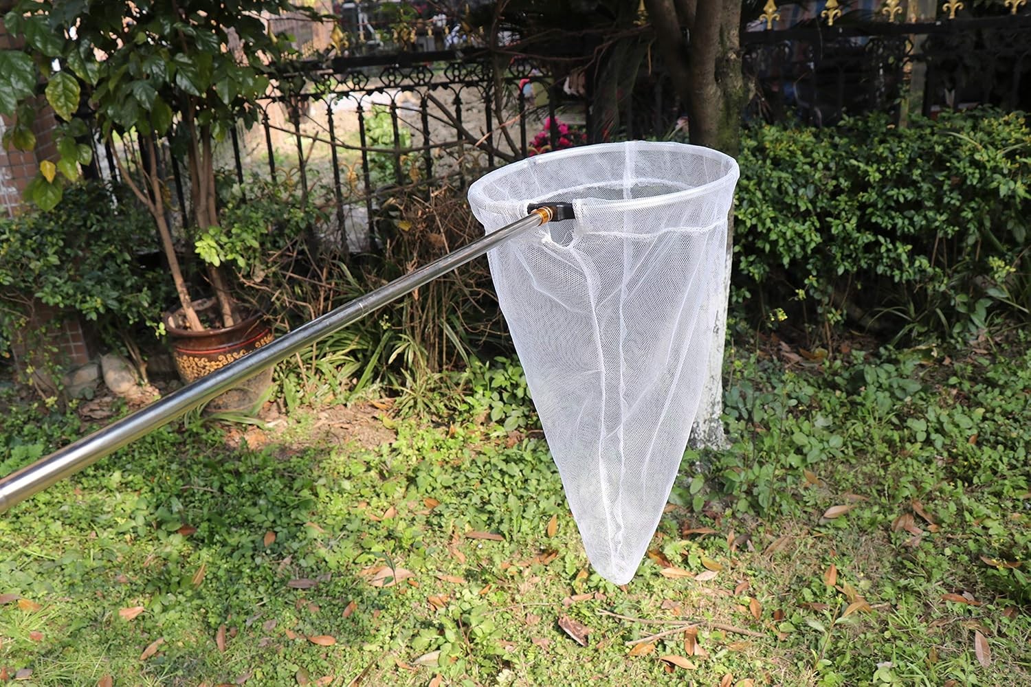 RESTCLOUD Insect and Butterfly Net with 12″ Ring, 59″ Handle, Multicolor