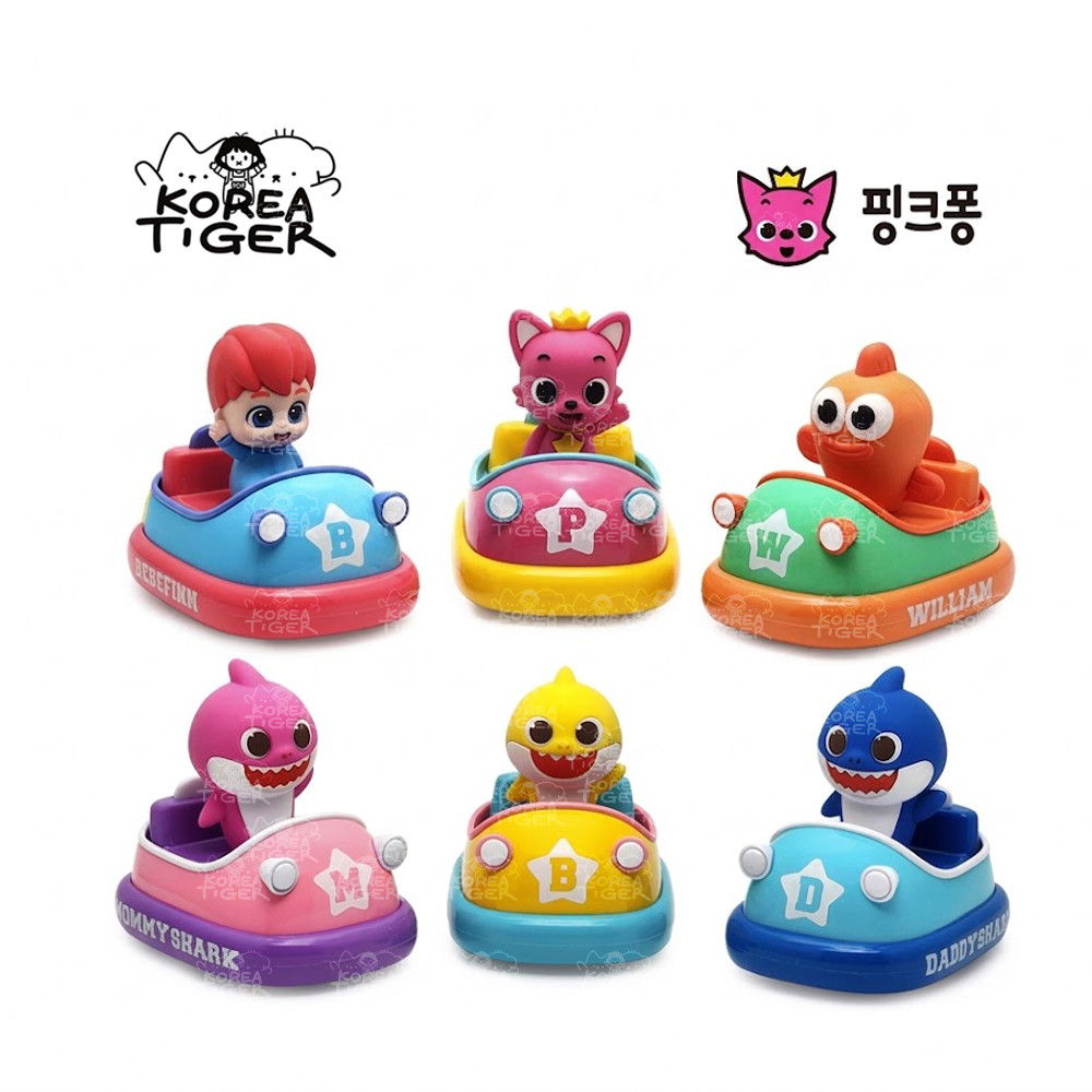 Pinkfong Family Baby Shark w/ Bebe Finn Vehicles Toy KOREA SELLER 2026 NEW!!!
