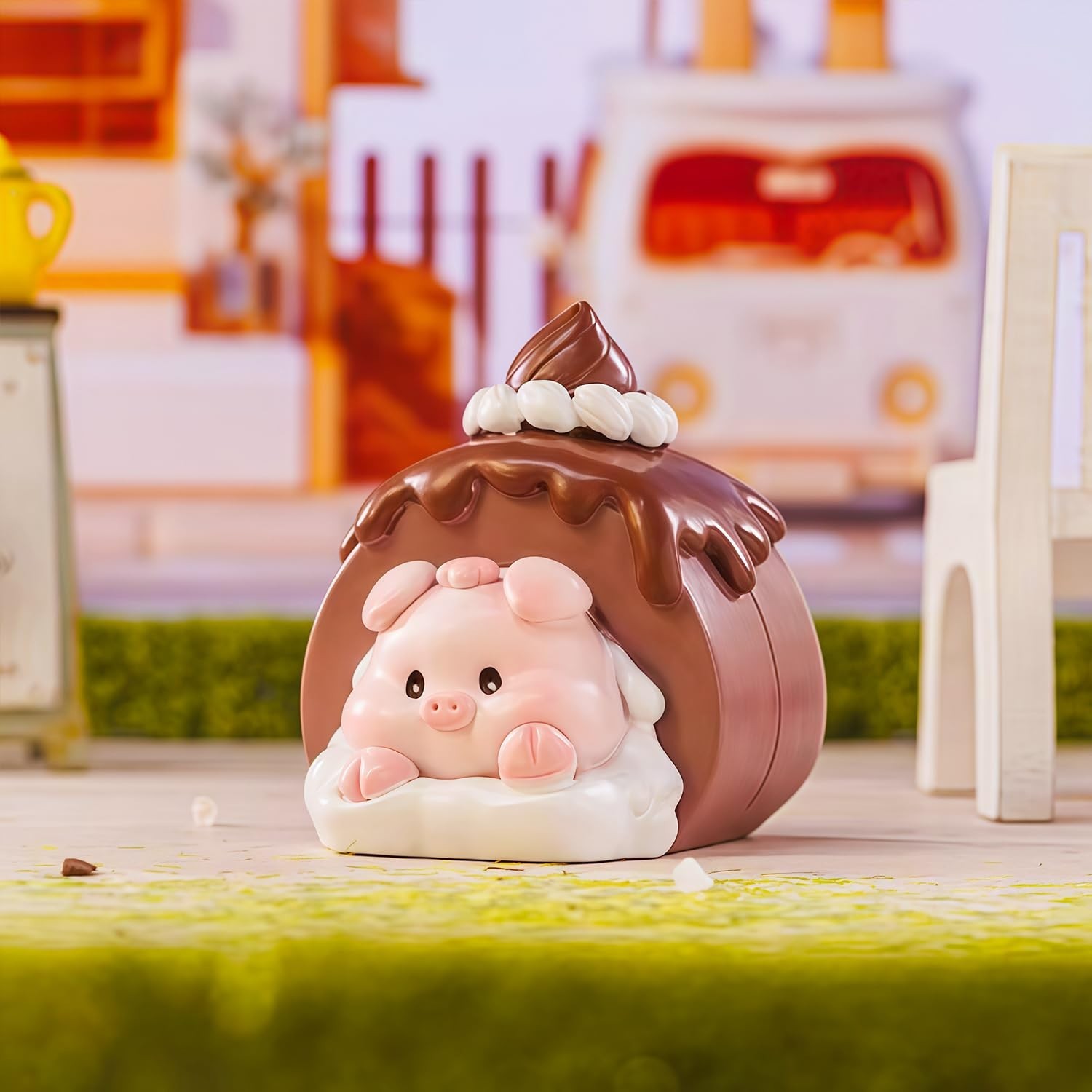 Pig Dessert House Series Blind Box Figures, Random Design Action Figures Coll…