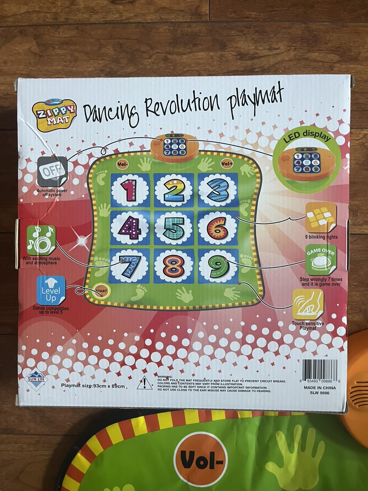Zippy Mat Dancing Revolution Playmat Numbers Challenge Rhythm NEW. USA SELLER.