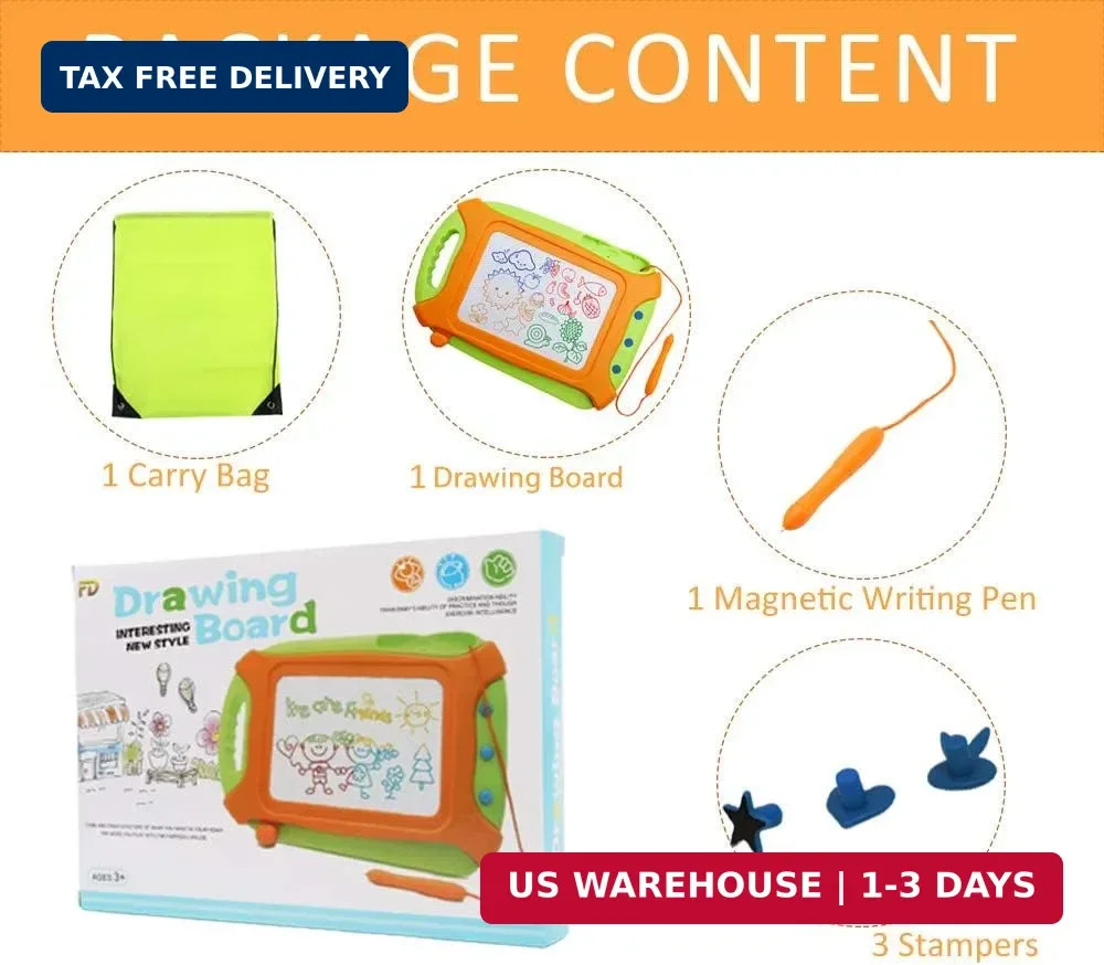 Wellchild Magnetic Drawing Board for Toddlers,Travel Size Toddlers Toys A Etch T