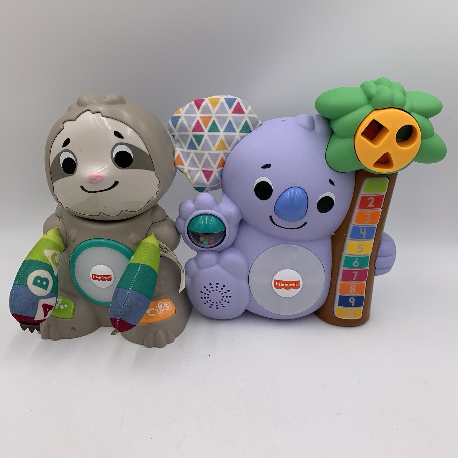 Fisher Price Lot Of 4 Linkimals + Beat Bow Wow Puppy Otter Koala Sloth ALL WORK