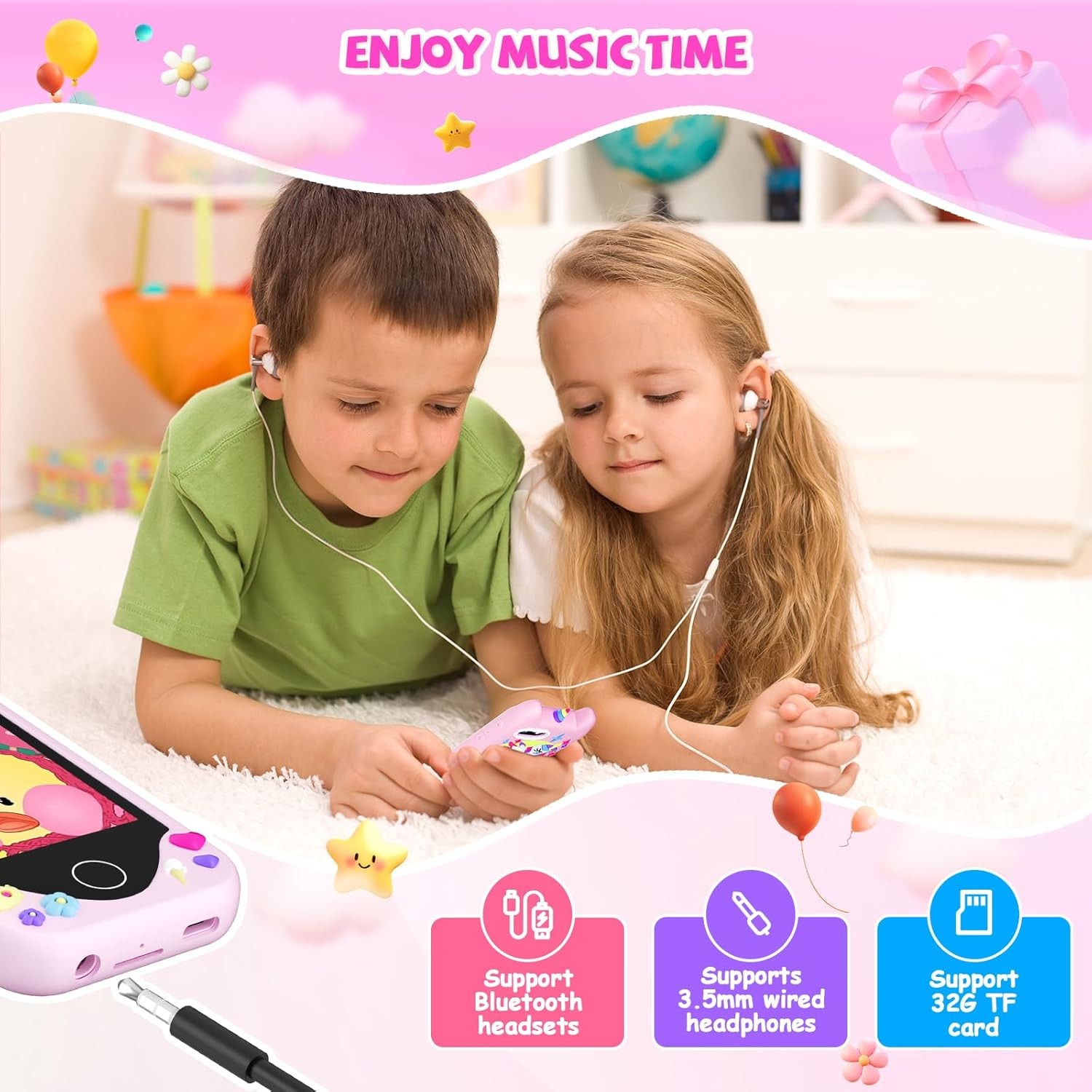 Kids Smart Phone for Girls Gifts – Toddler Christmas Birthday Gift for Age 3 4 5