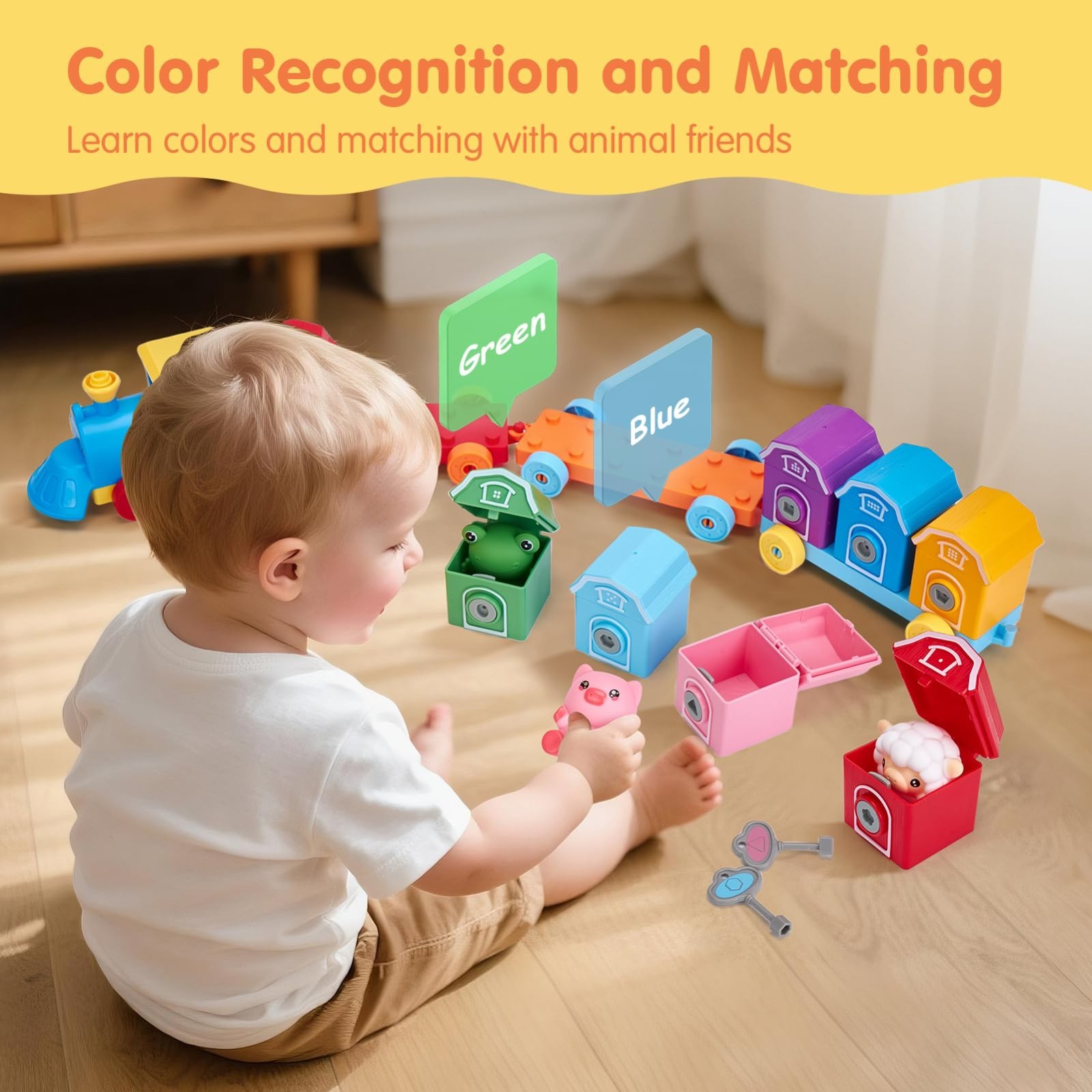 Toddler Learning Toys for 2-3 Year Olds – Montessori Counting, Matching & Sortin