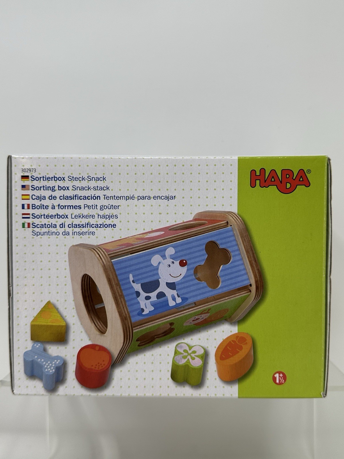 HABA Snack-Stack Wooden Sorting Box Animals Learning Development Toy