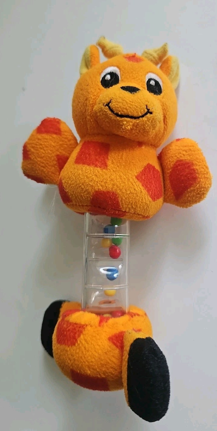 Baby Einstein Giraffe Plush Rattle Rainstick Sensory Toy Beads Infant Baby…