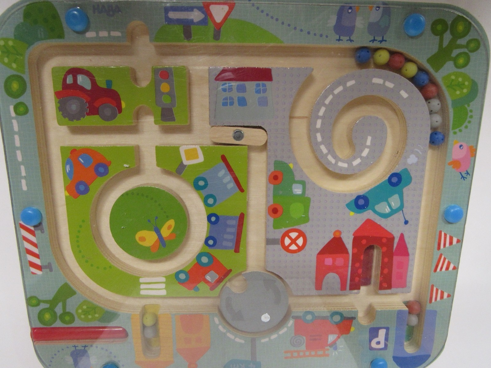 HABA Town Maze Magnetic Puzzle Game Preschoolers Free Shipping