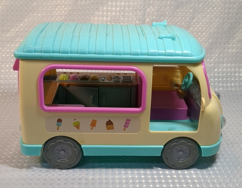 Light up Ice cream truck toy pink shopkins mini brand lol surprise 