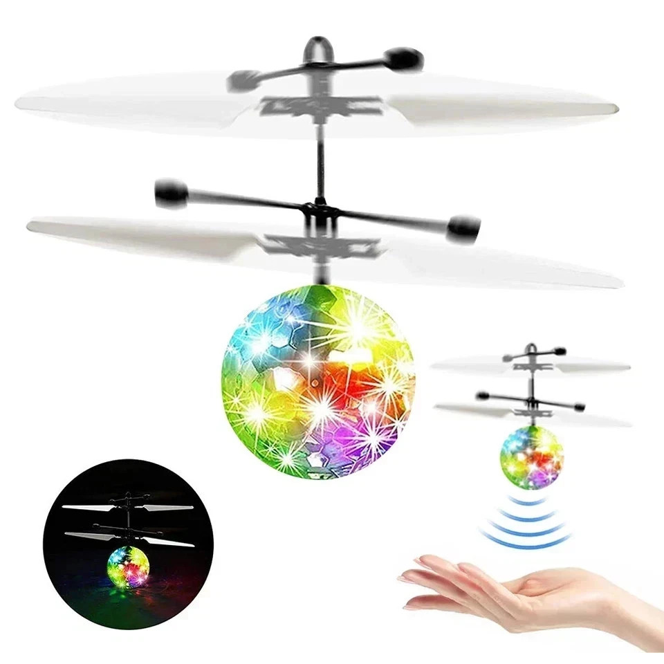 Toys for Boys Flying Ball LED 3 4 5 6 7 8 9 10 11 Year Old Kids Birthday Gifts