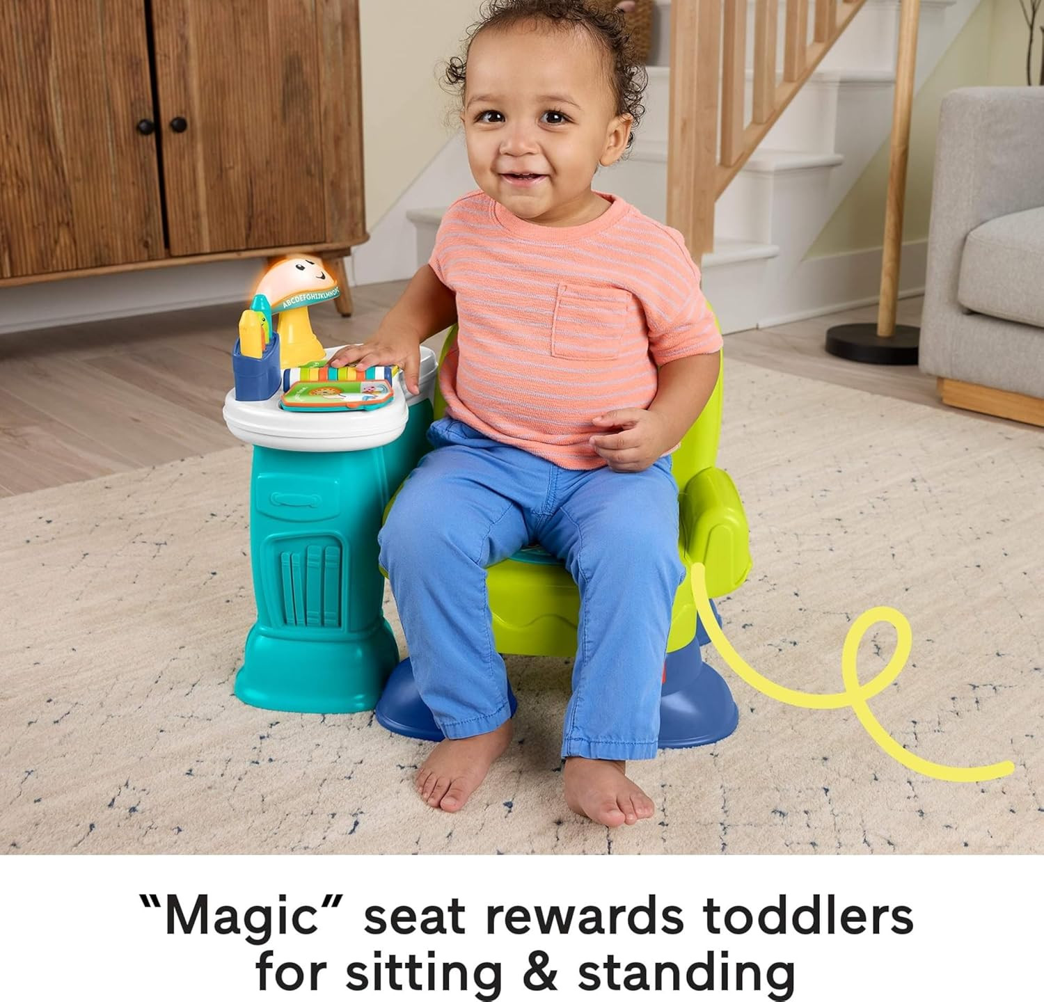 Toddler Toy Laugh & Learn Song & Story Learning Chair with Music Lights & Act…