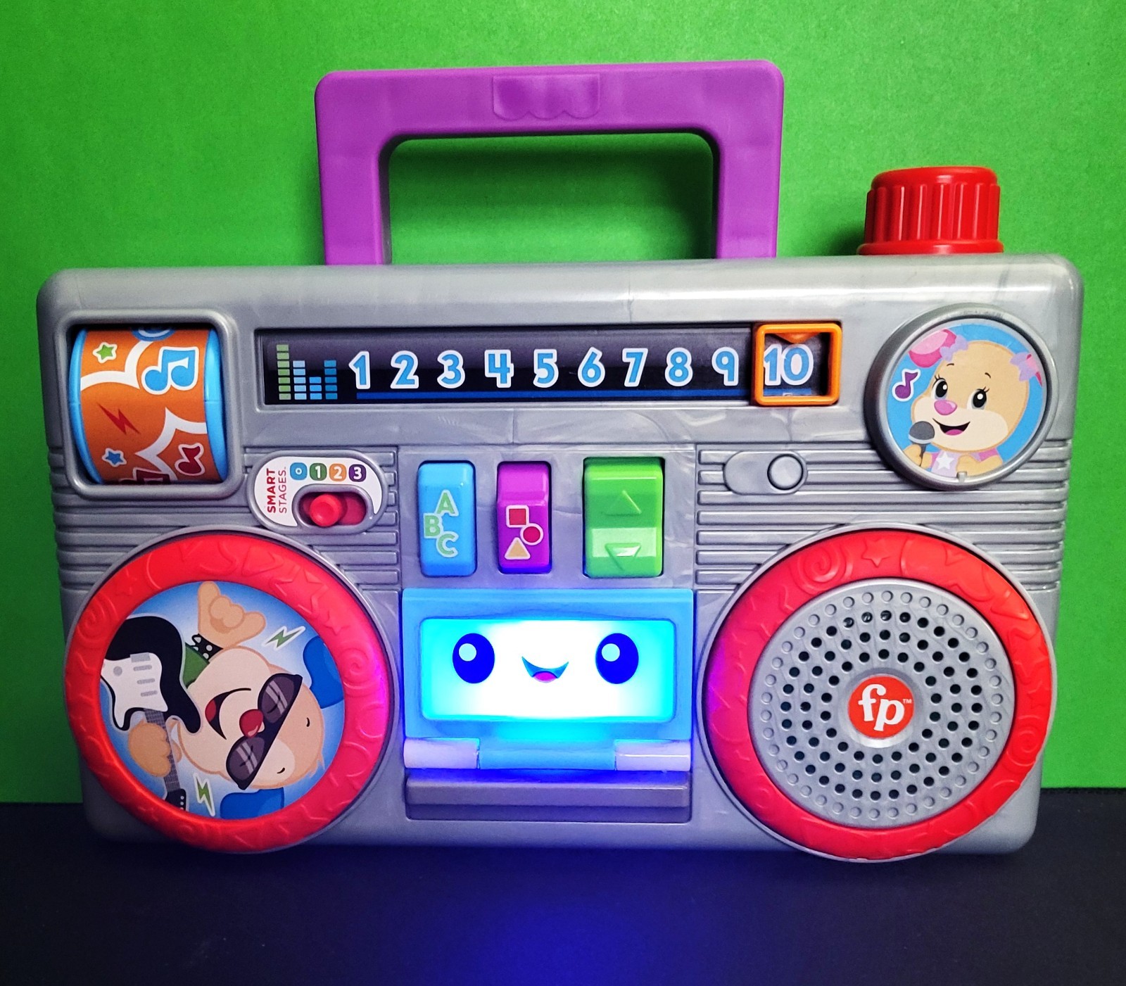Fisher Price Laugh And Learn Busy Boombox Lights Sounds Songs 6-36 Months