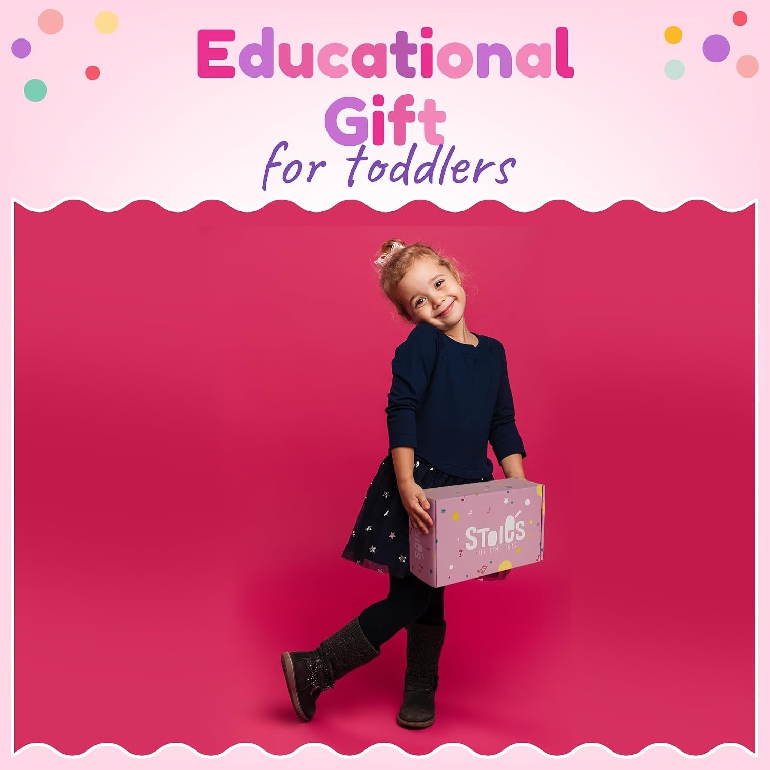 Educational Music Toy for Toddlers: Pink Wood Instruments
