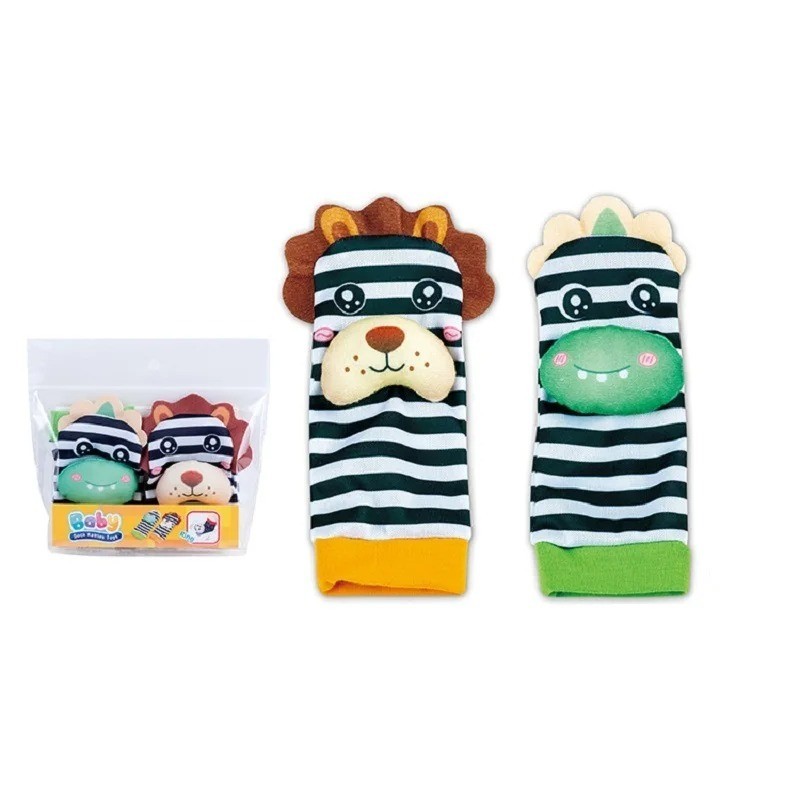 Baby Wrist Rattle Socks Foot Finder Sensory Toy Newborn 0-12 Months Gift