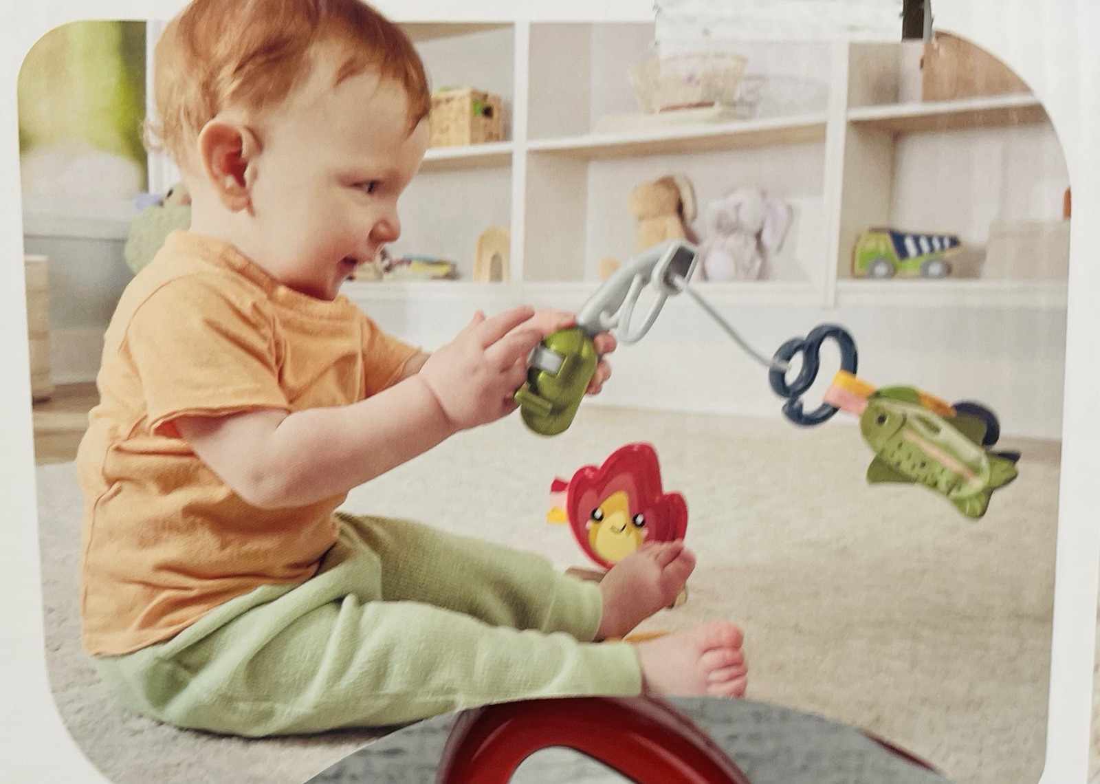 Fisher Price Camp and Crinkle Gift Set Baby Fishing Fine Motor Skills NEW