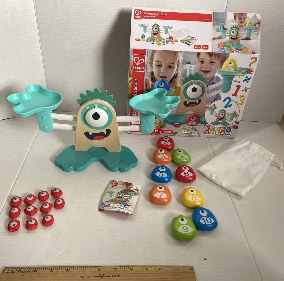 Hape Monster Math Scale E0511 *pre-owned* STEM