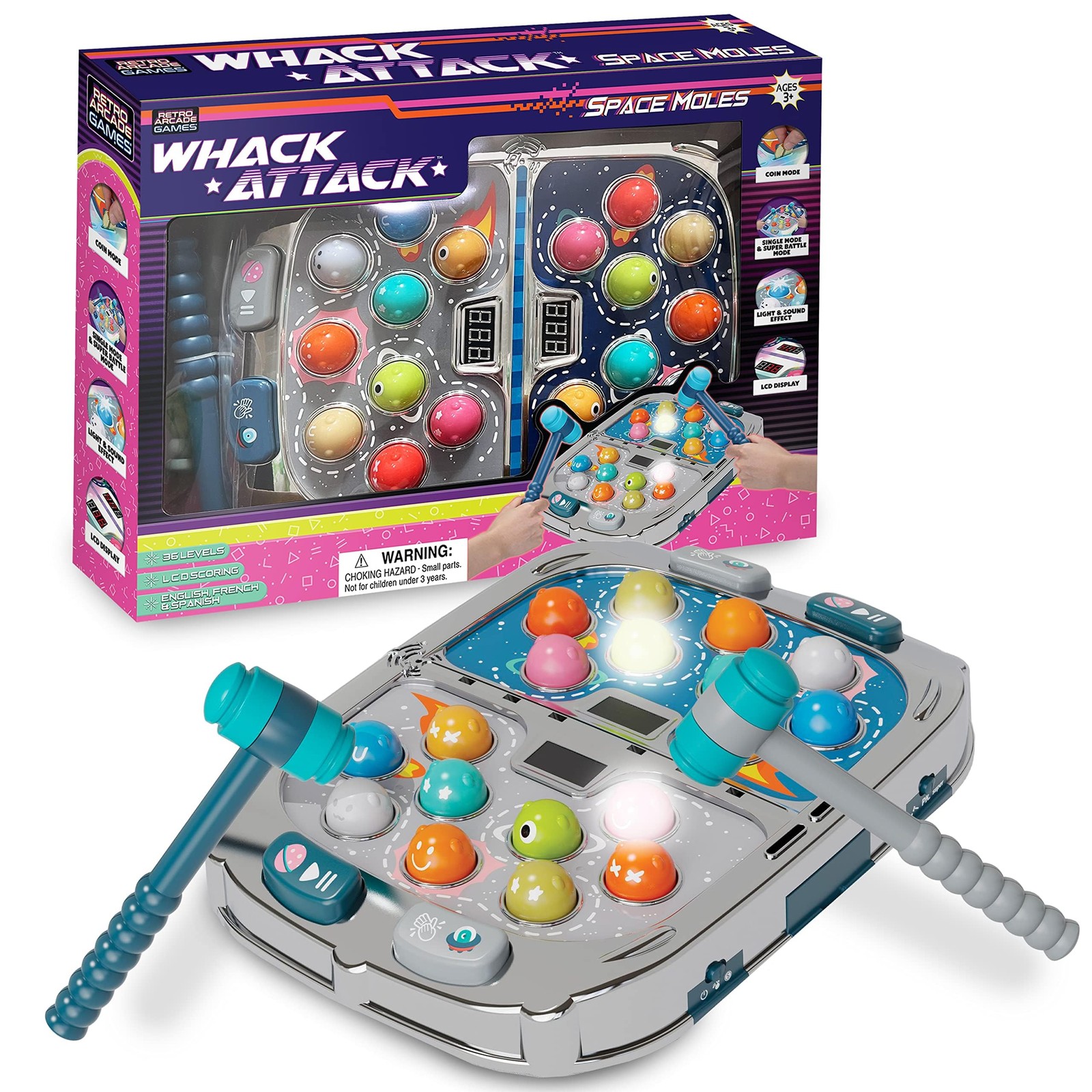 Whack Attack Game 17 X 13 Inches – Interactive Educational Toy for Kids 3+