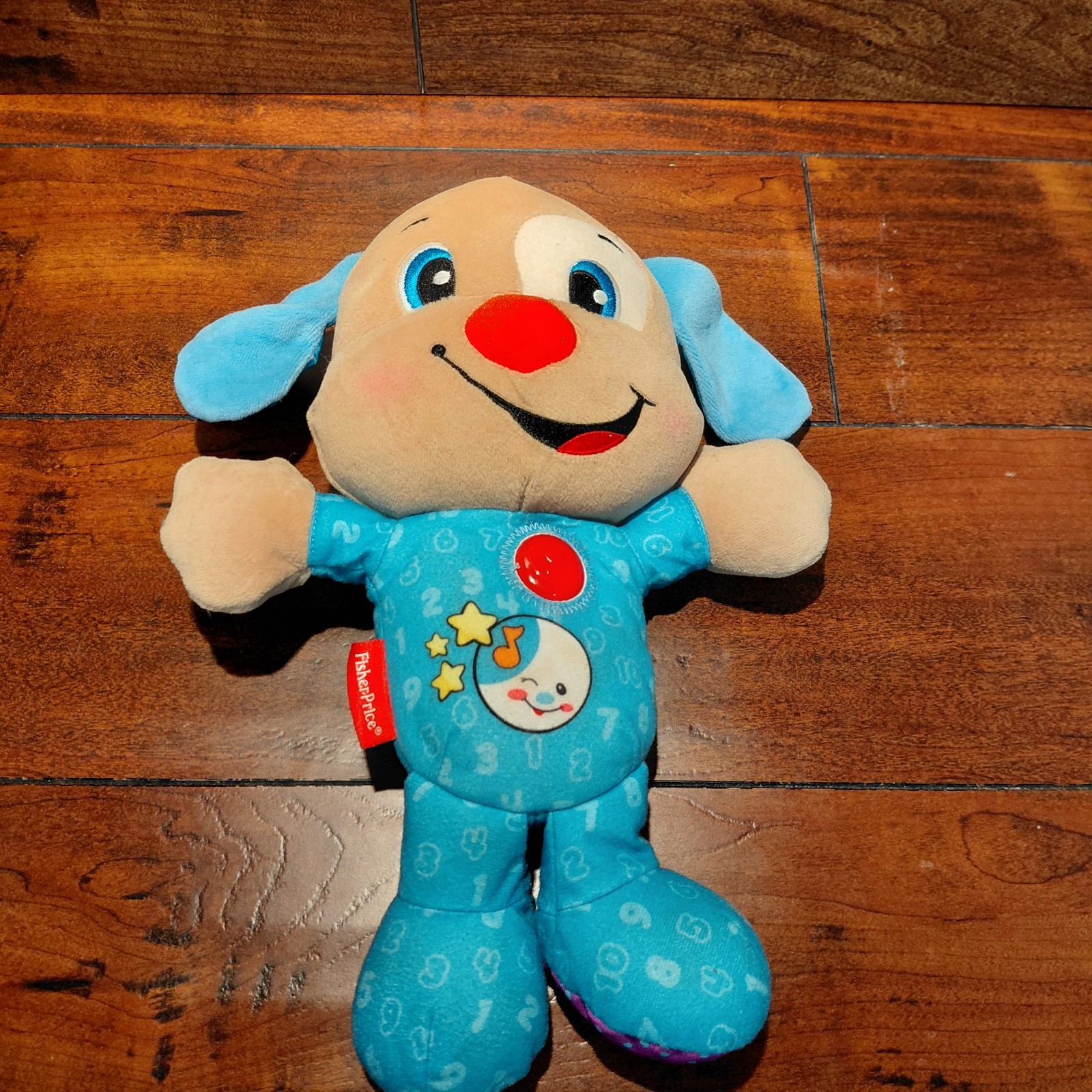 Fisher Price Laugh & Learn NIGHTTIME PUPPY Plush , Popular Toy, WORKS Vtg.